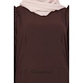 C Cut Abaya- Coffee Brown C Cut Abaya- Coffee Brown